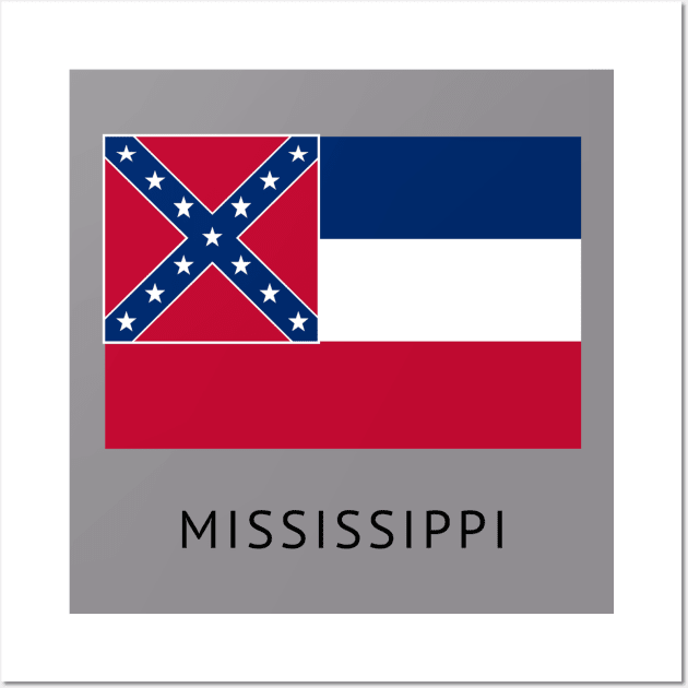 Mississippi state flag Wall Art by MARCHY